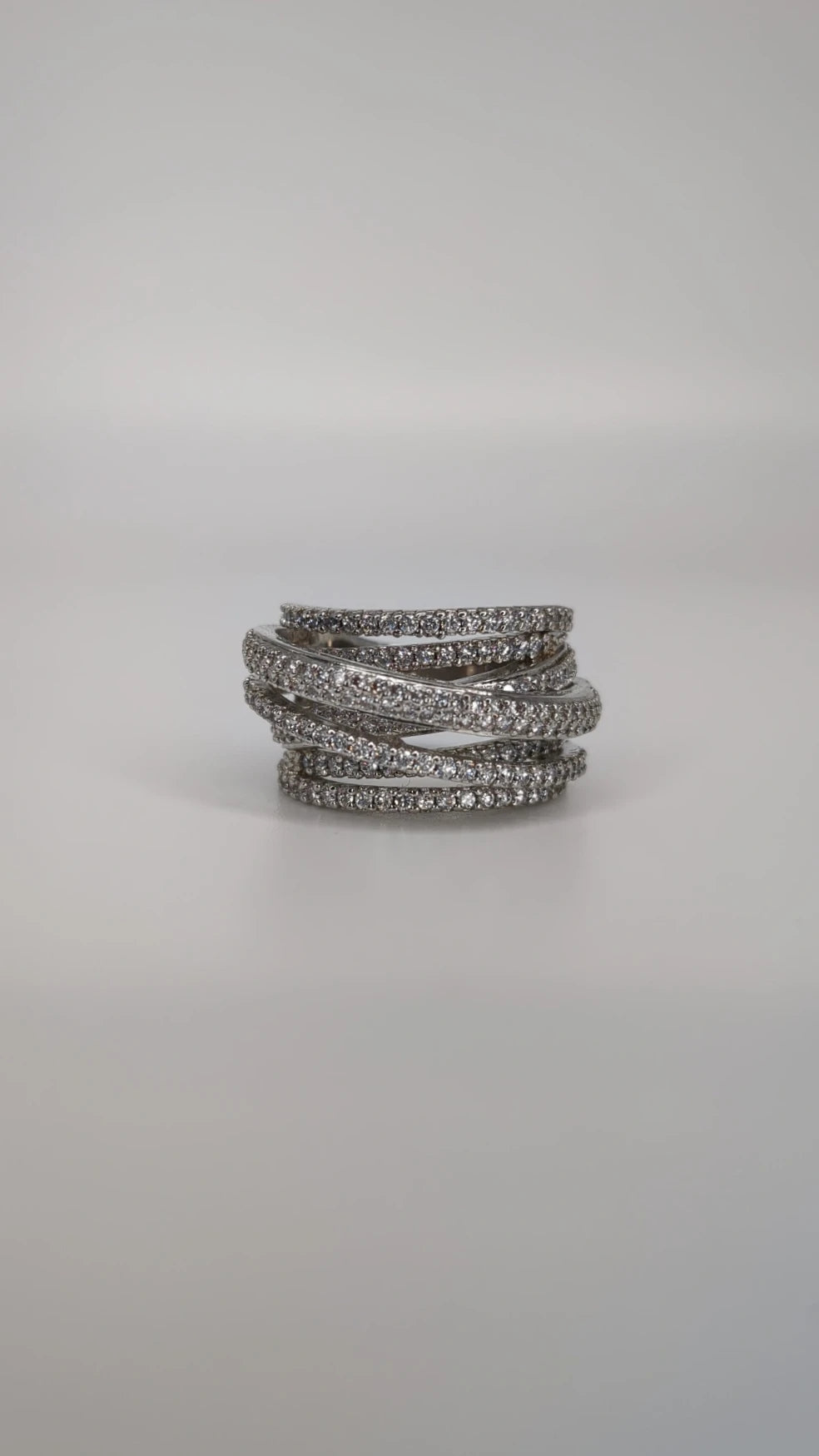 Multi-Row Crystal Ring