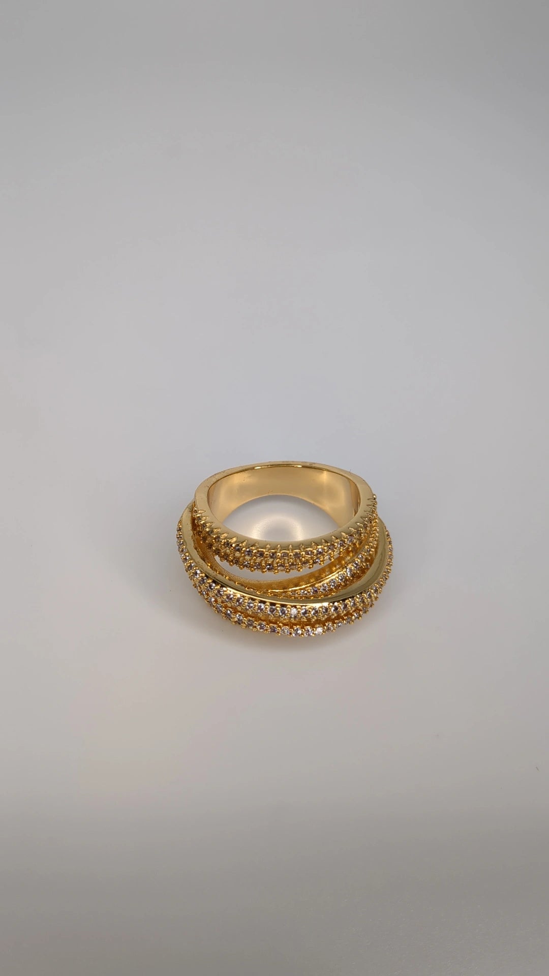 Multi-Row Crystal Ring