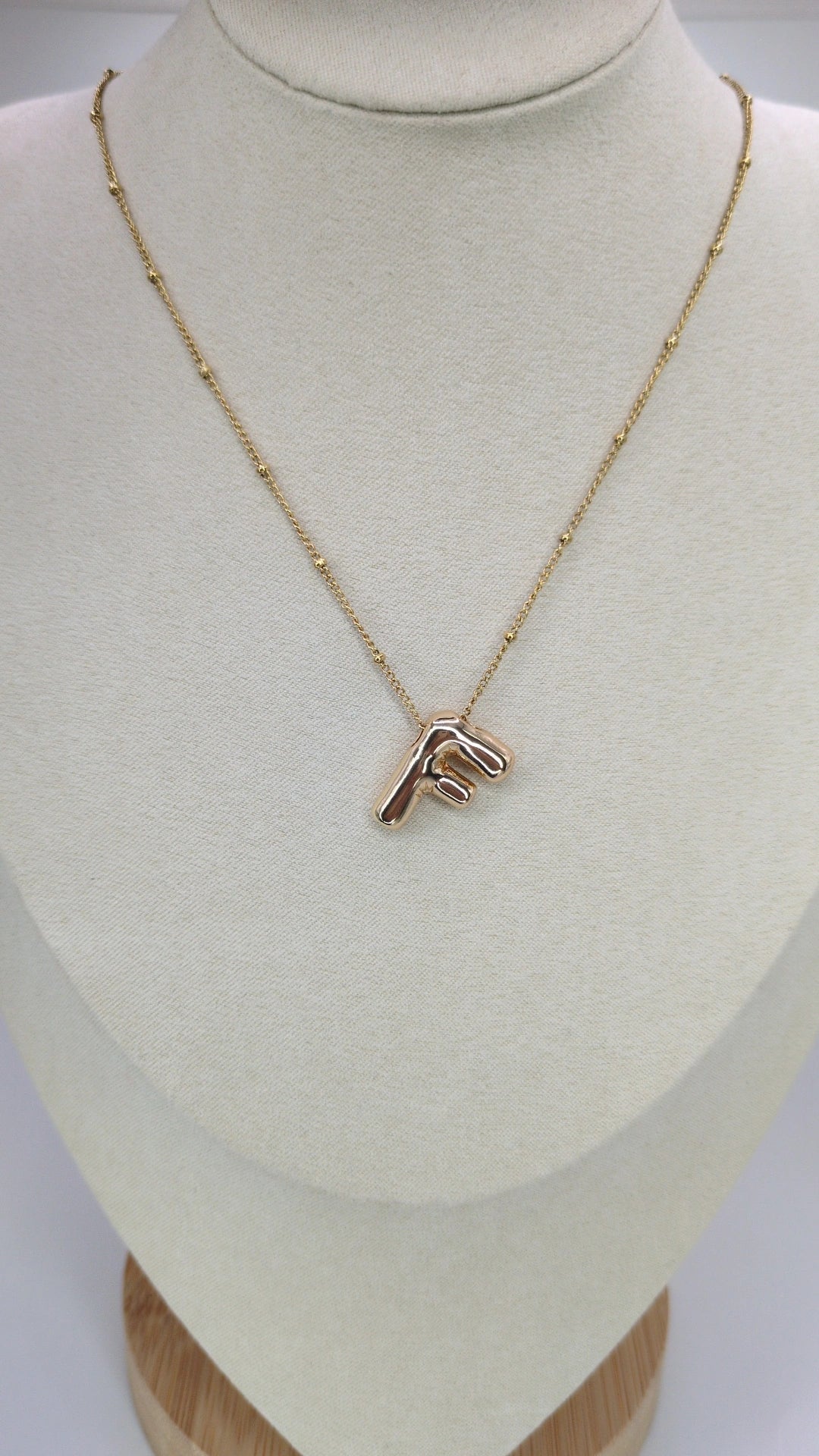 Initial Bubble Necklace