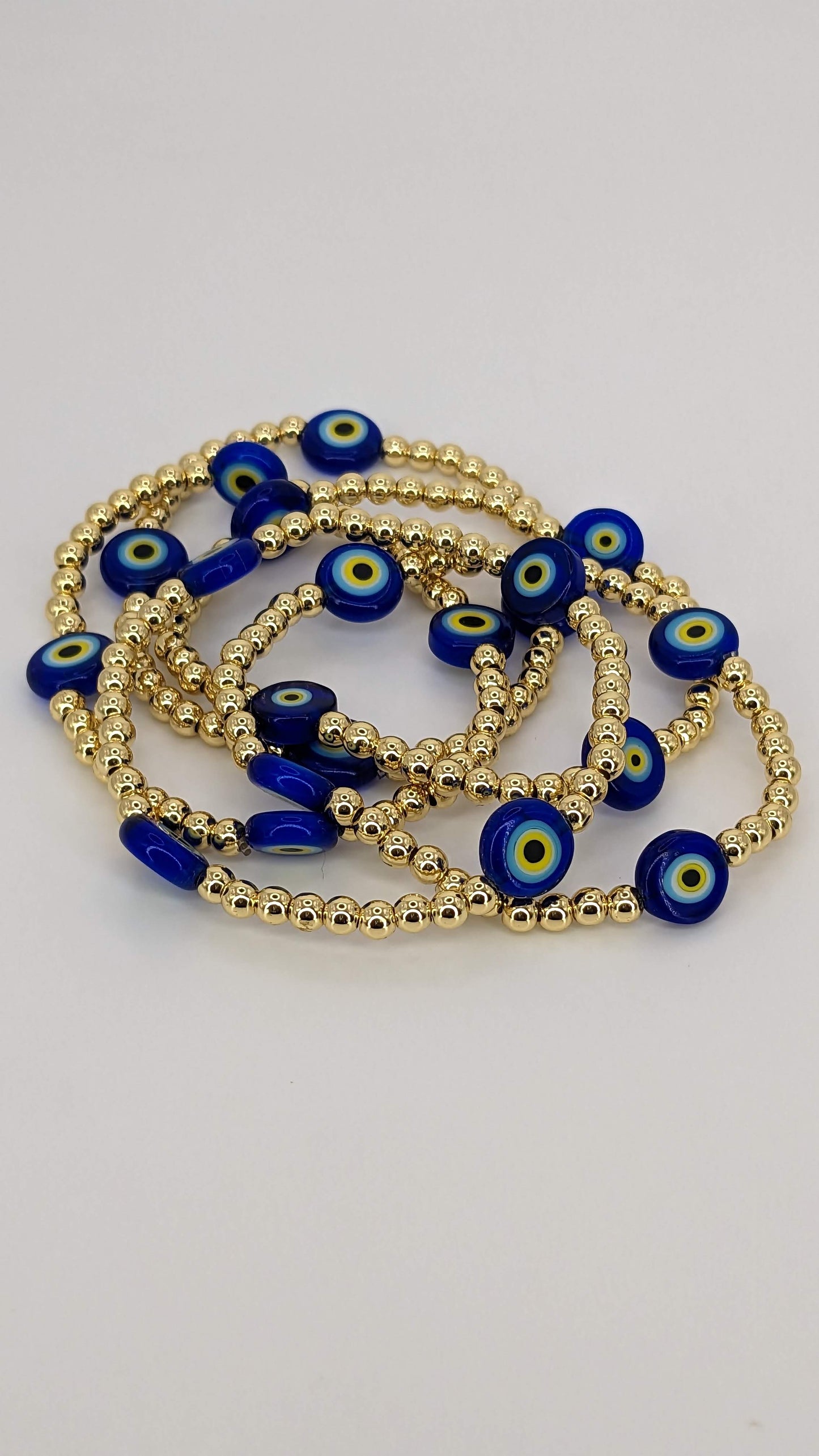 Blue Ojito Beaded Bracelet