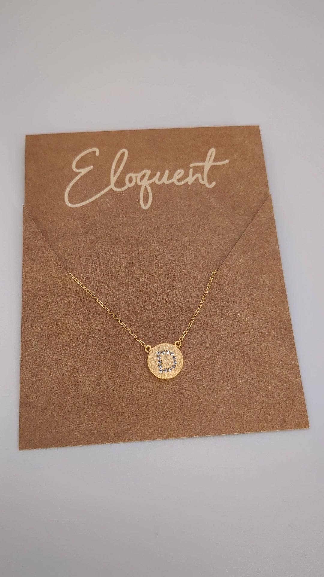 Initial Circle Necklace
