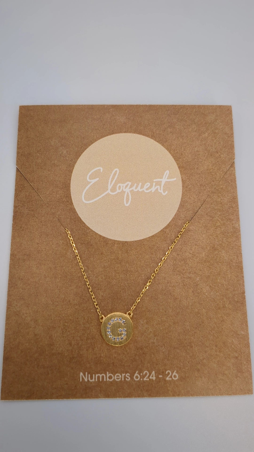 Initial Circle Necklace