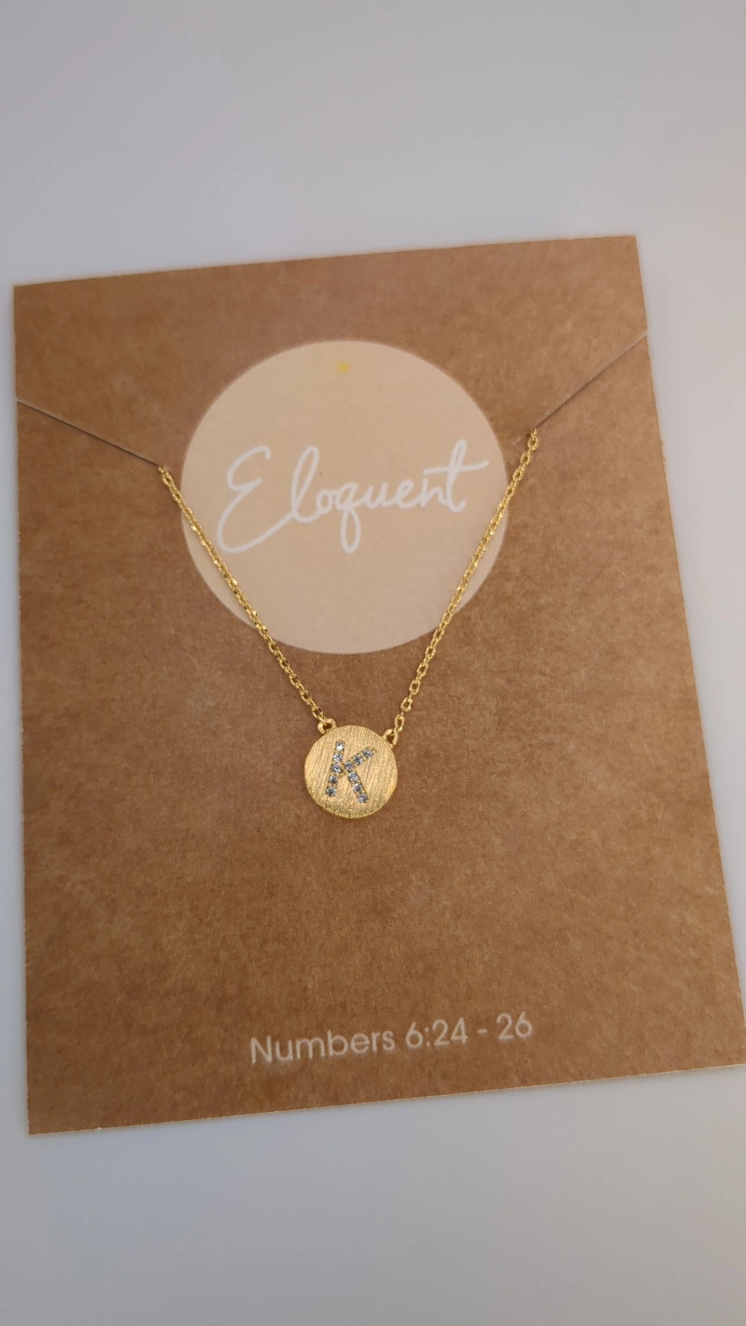 Initial Circle Necklace