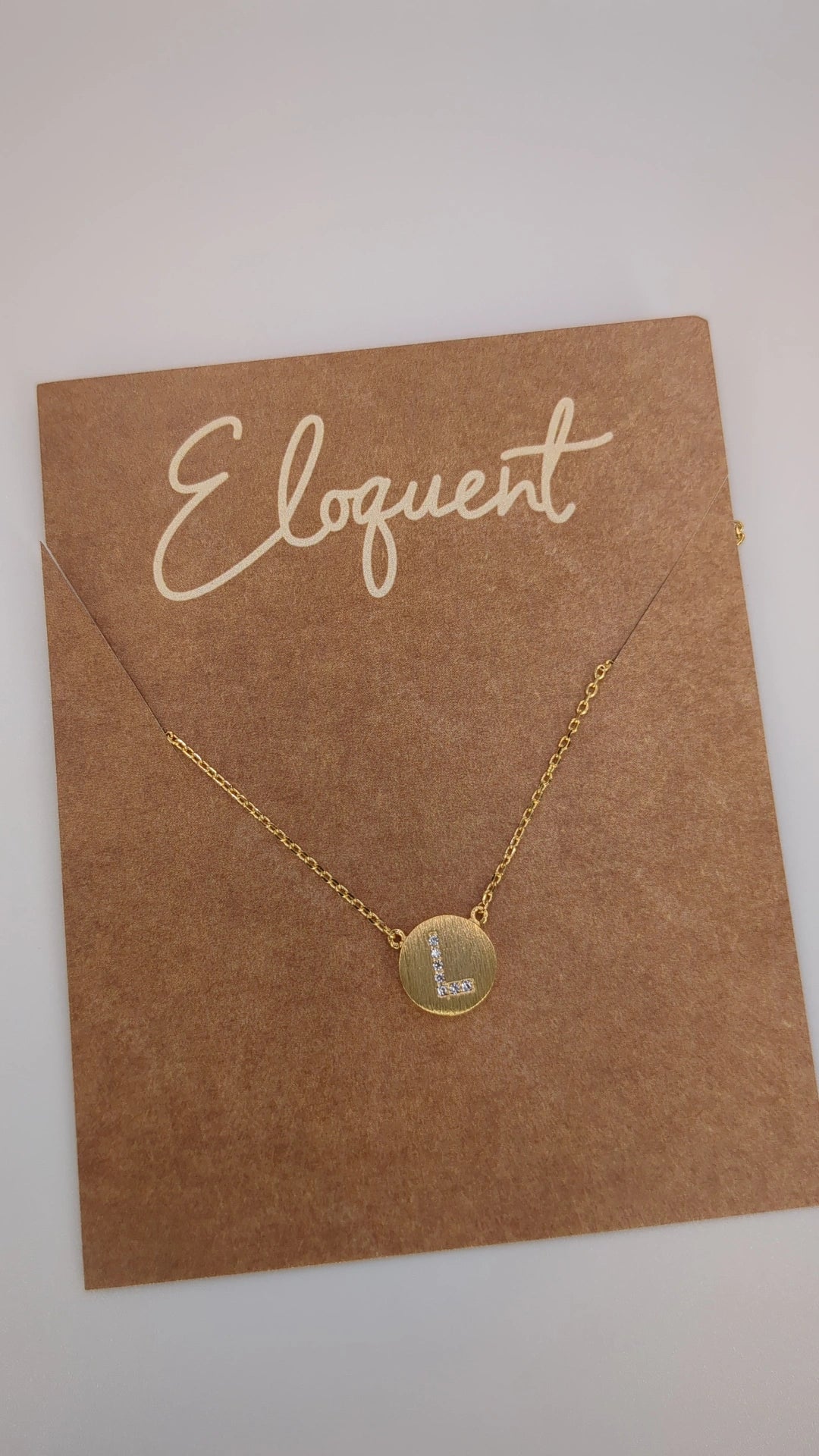 Initial Circle Necklace