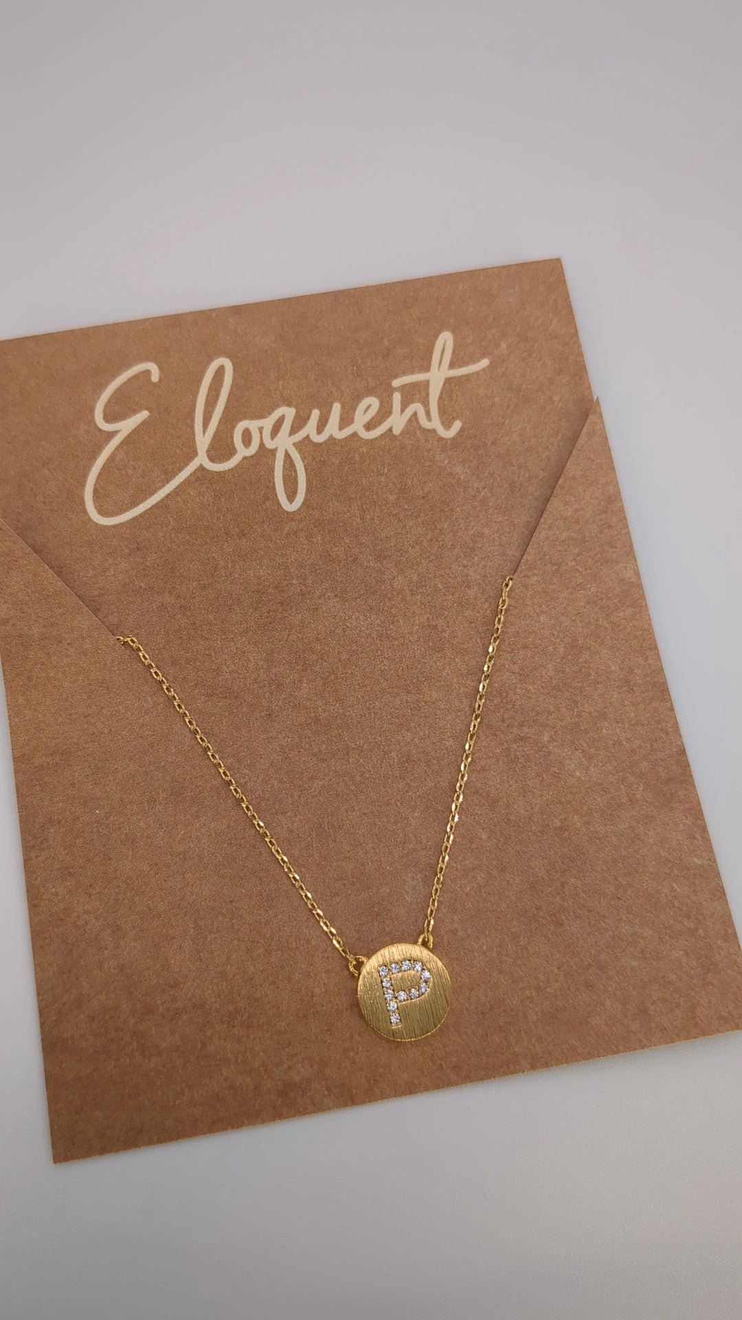 Initial Circle Necklace