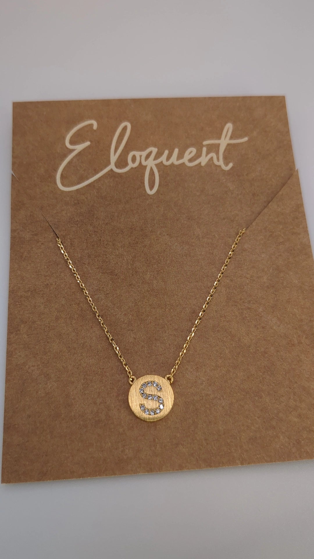 Initial Circle Necklace