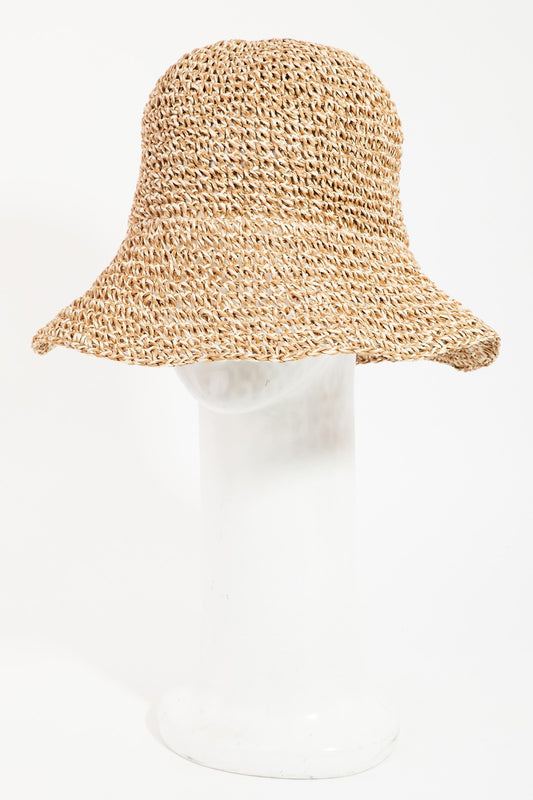 Straw Bucket Hat