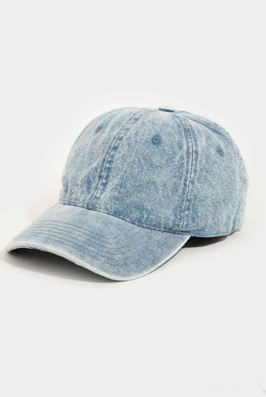 Vintage Distressed Denim Ballcap