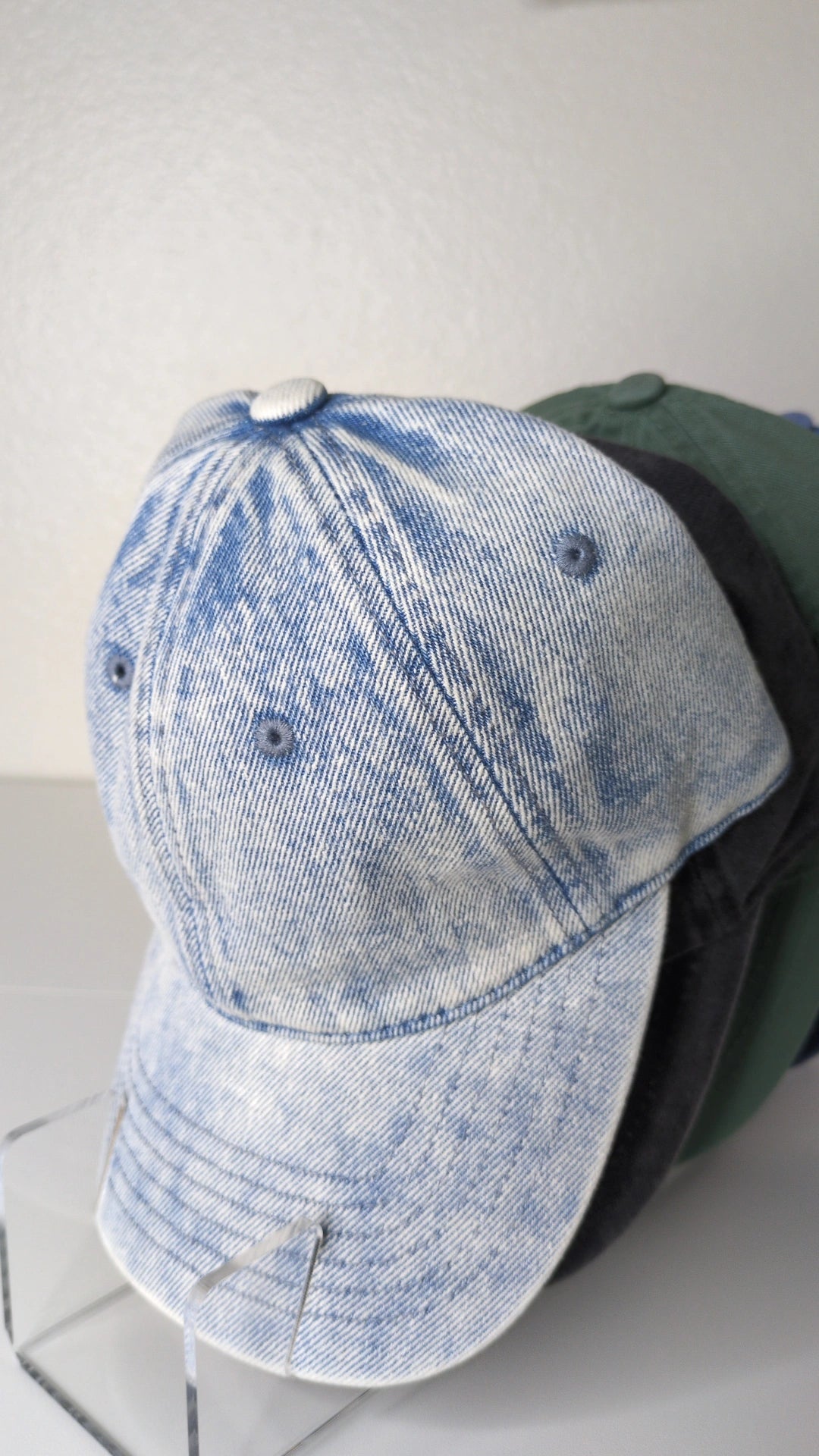 Vintage Distressed Denim Ballcap