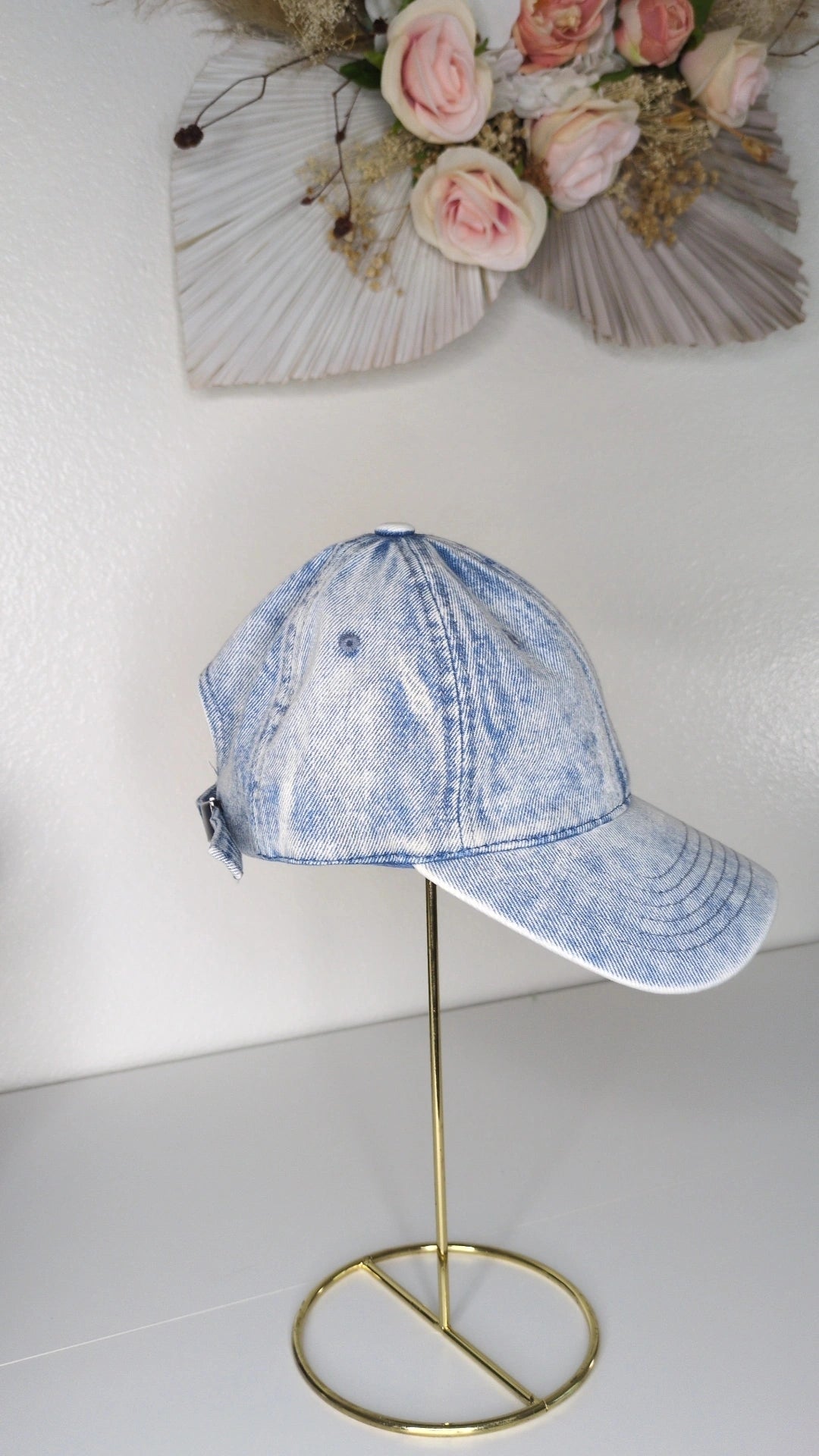 Vintage Distressed Denim Ballcap