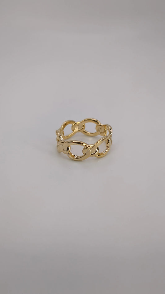 Chain Link Gold Ring