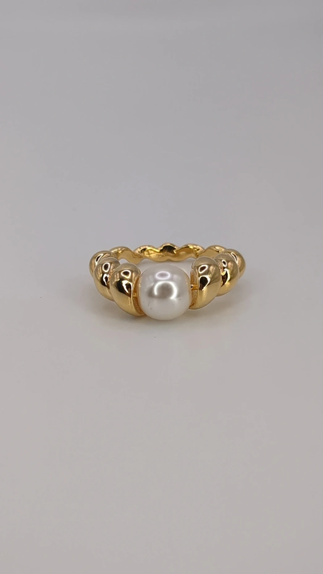 Pearl Croissant Ring