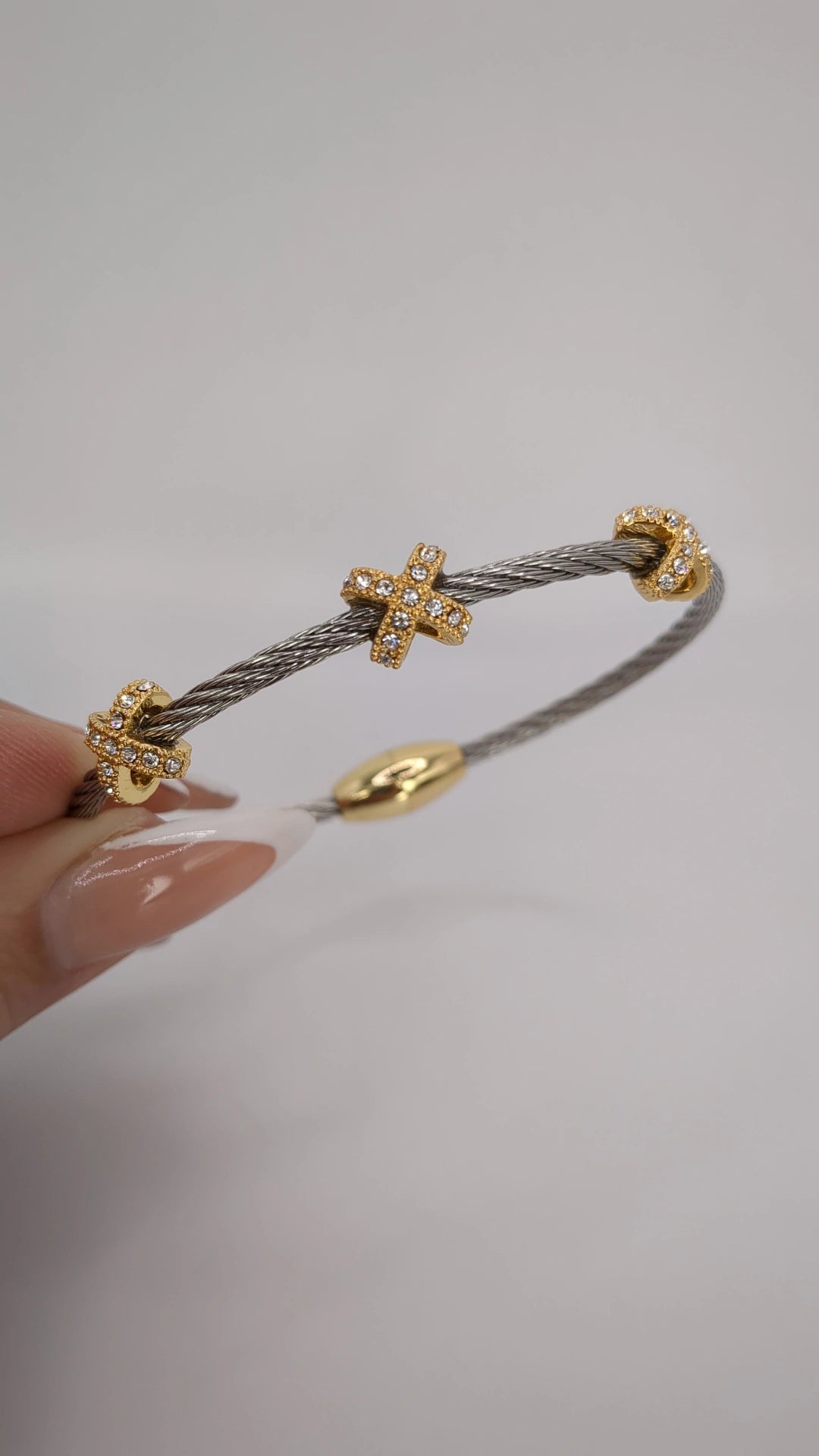 Criss-Cross Cable Bangle