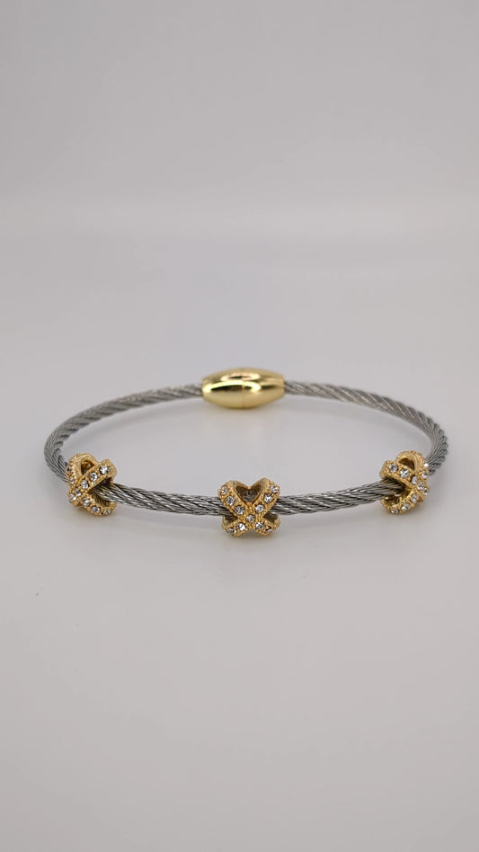 Criss-Cross Cable Bangle