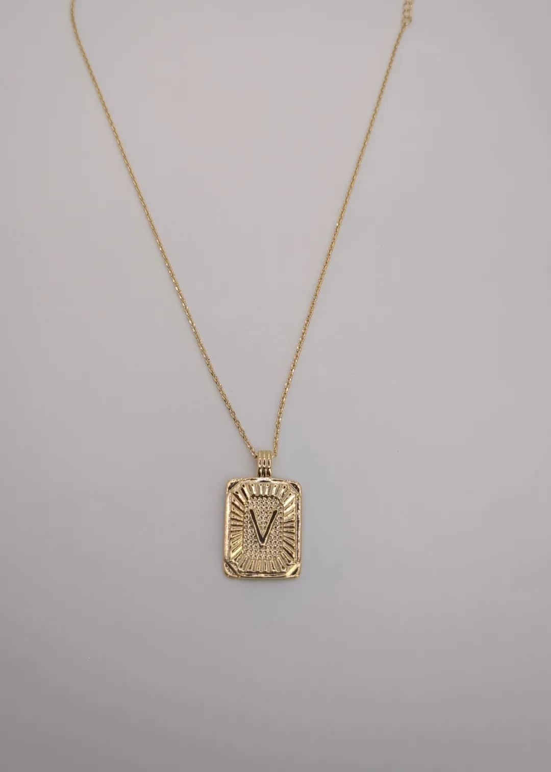 Initial Medallion Necklace