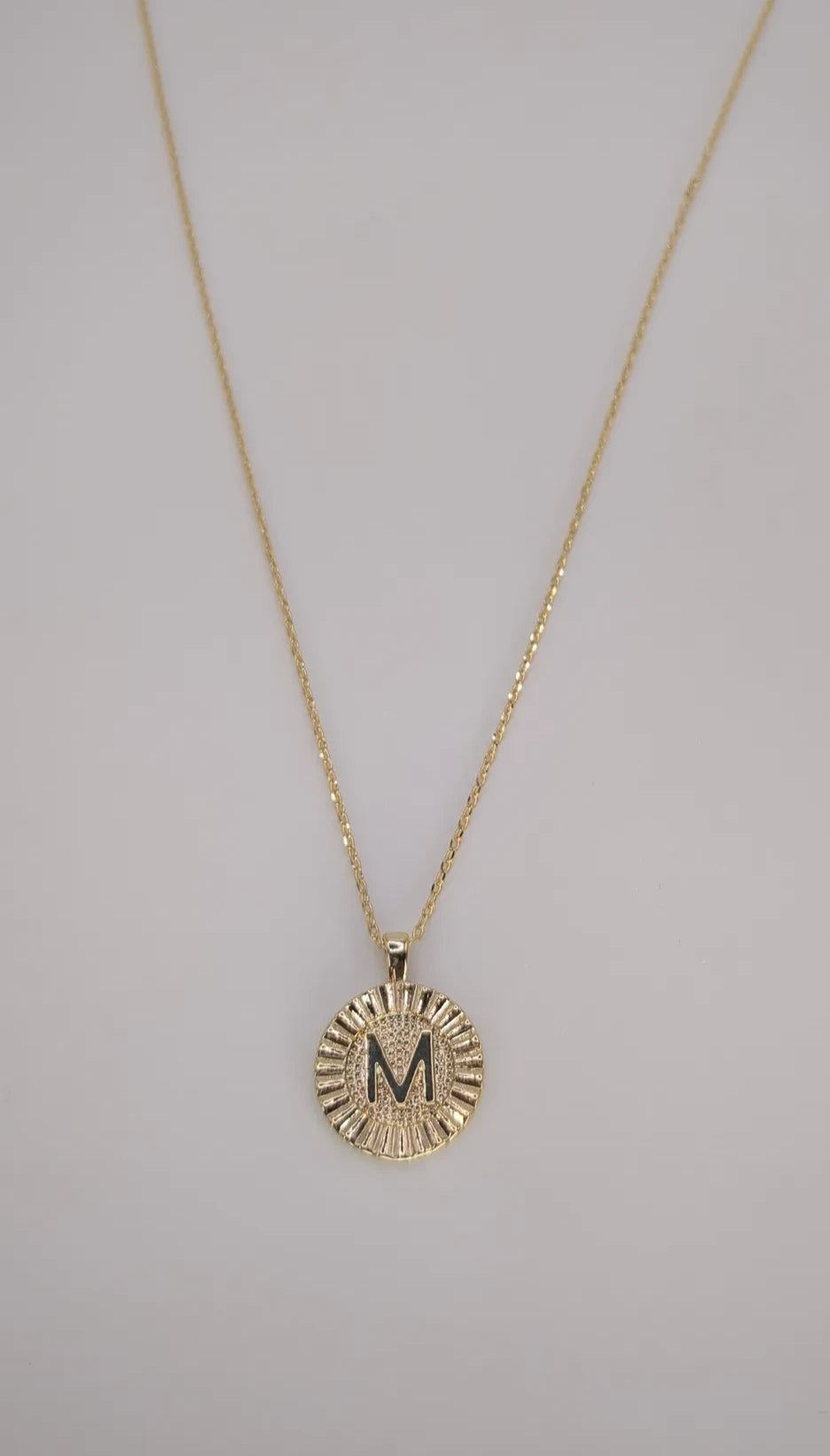 Initial Medallion Necklace