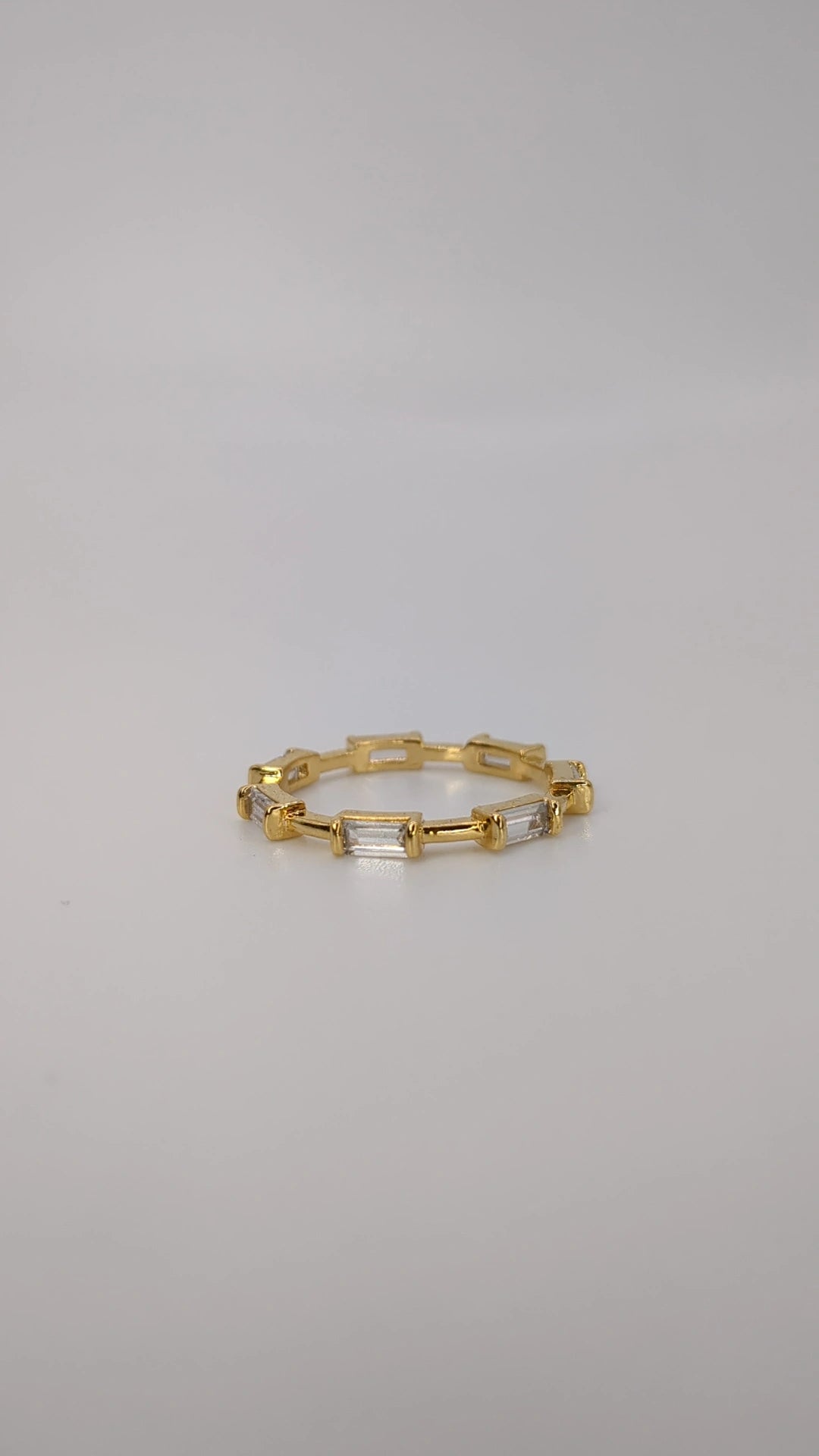 Delicate Baguette Eternity Ring