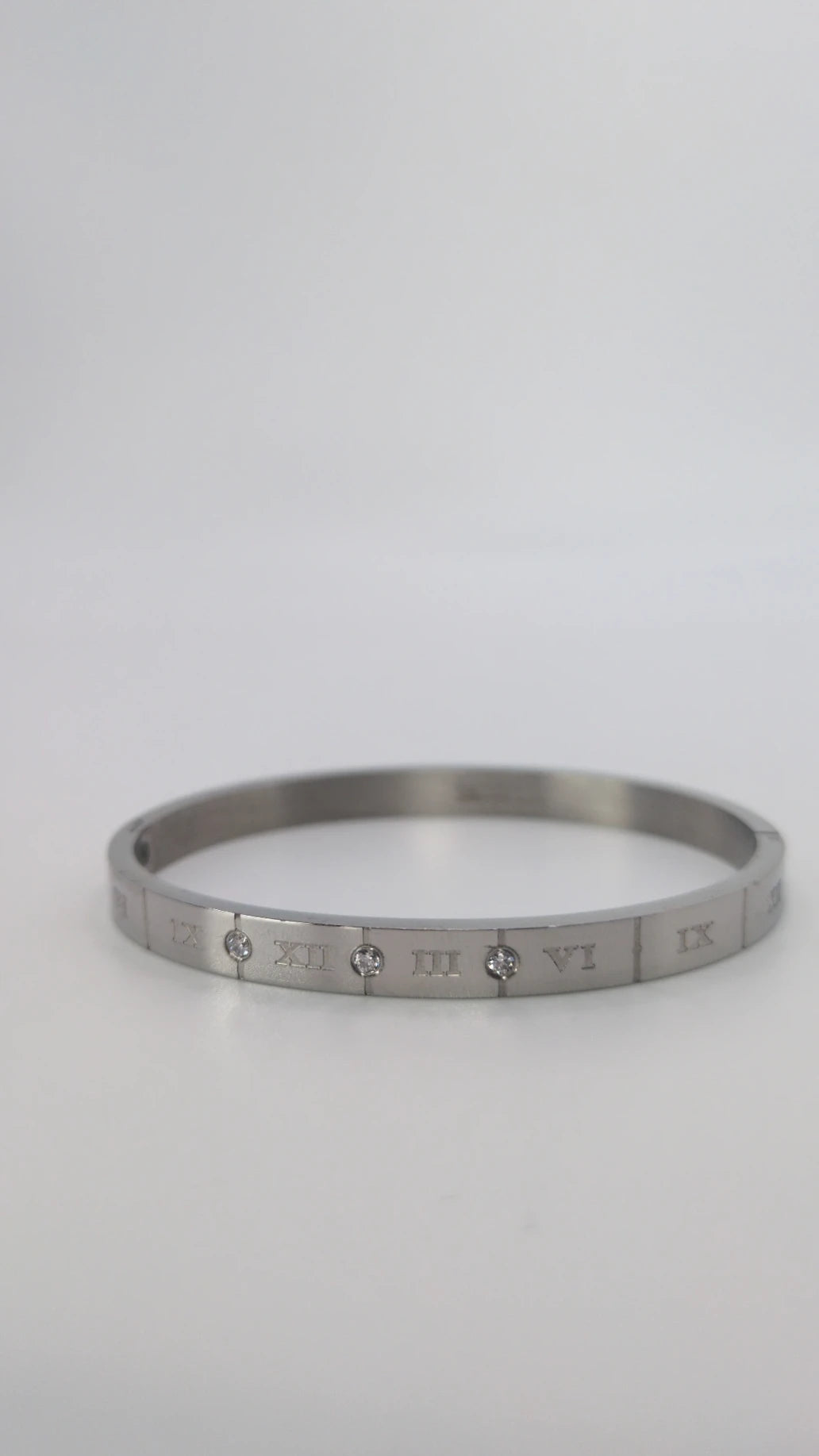 Elegant Roman Numeral Bangle