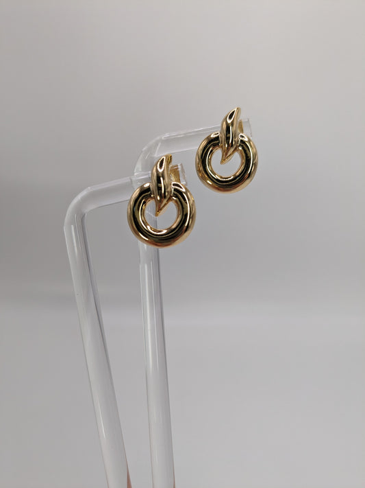 Link Drop Stud Earring