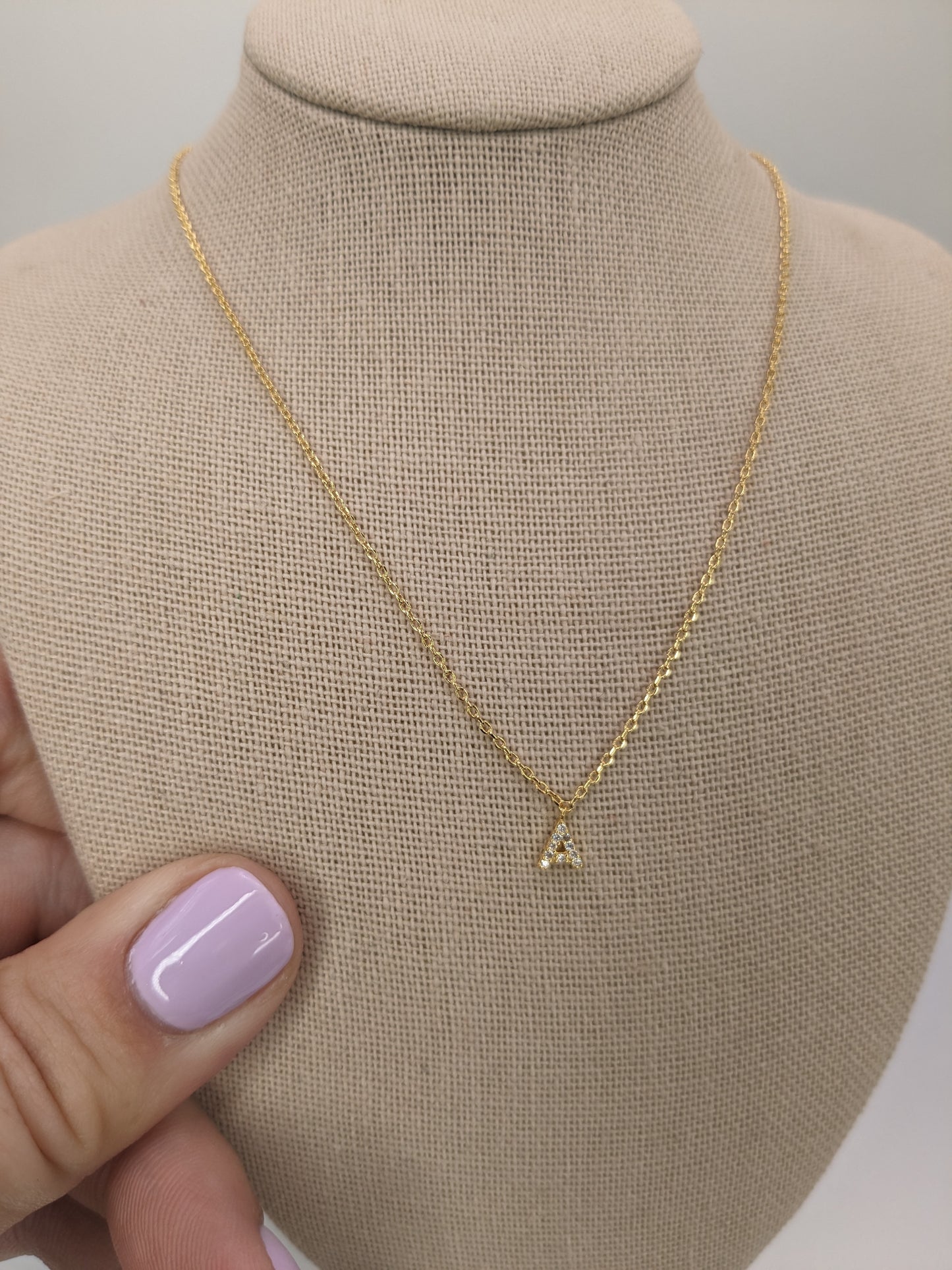 Dainty Mini Initial Necklace