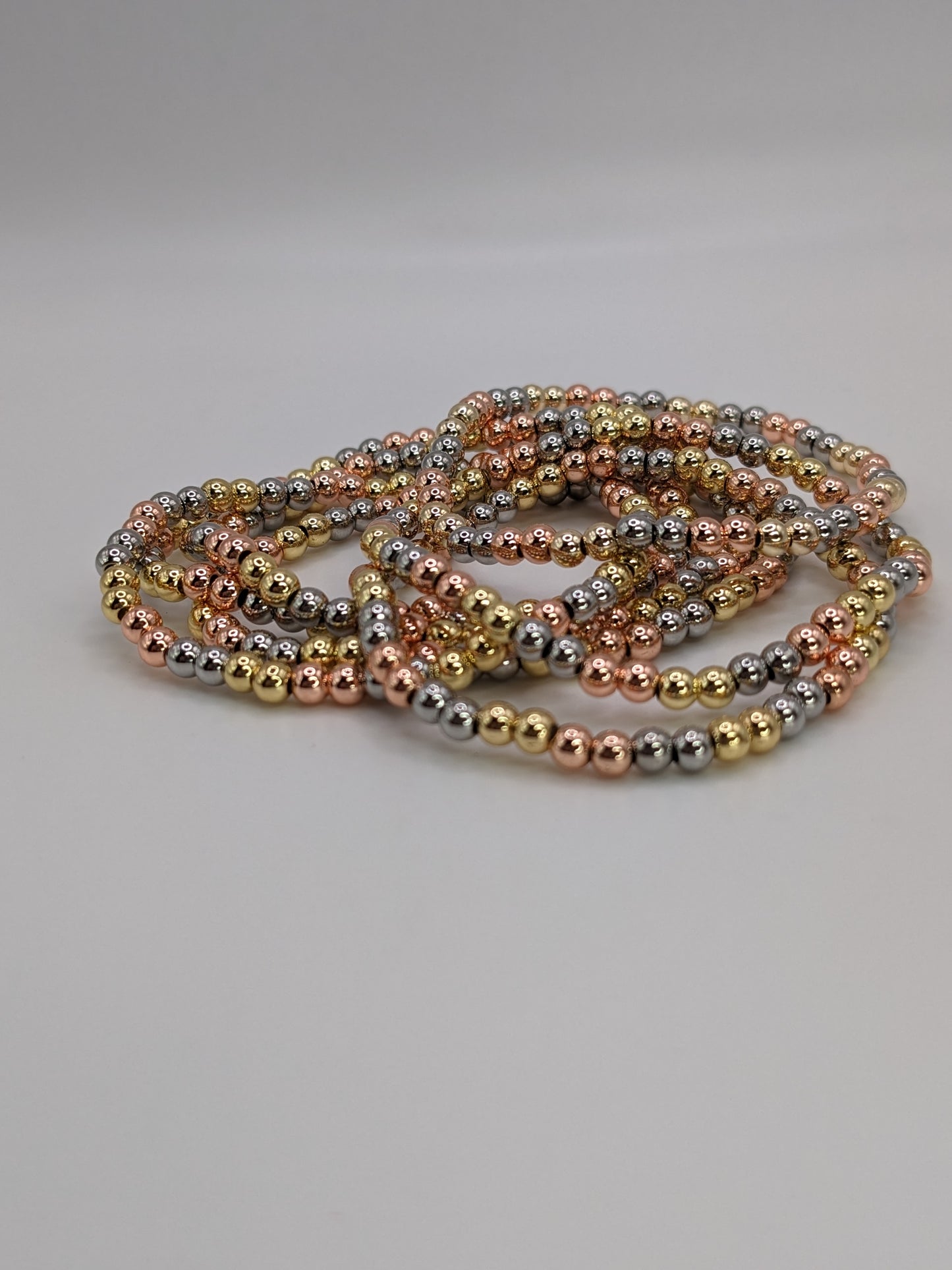 3-Tone Beaded Bracelet