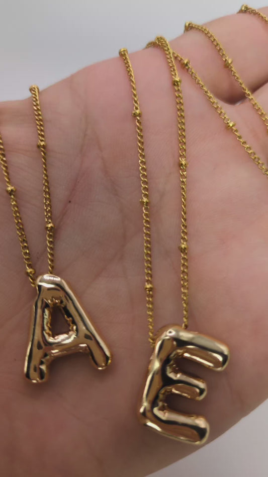 Initial Bubble Necklace