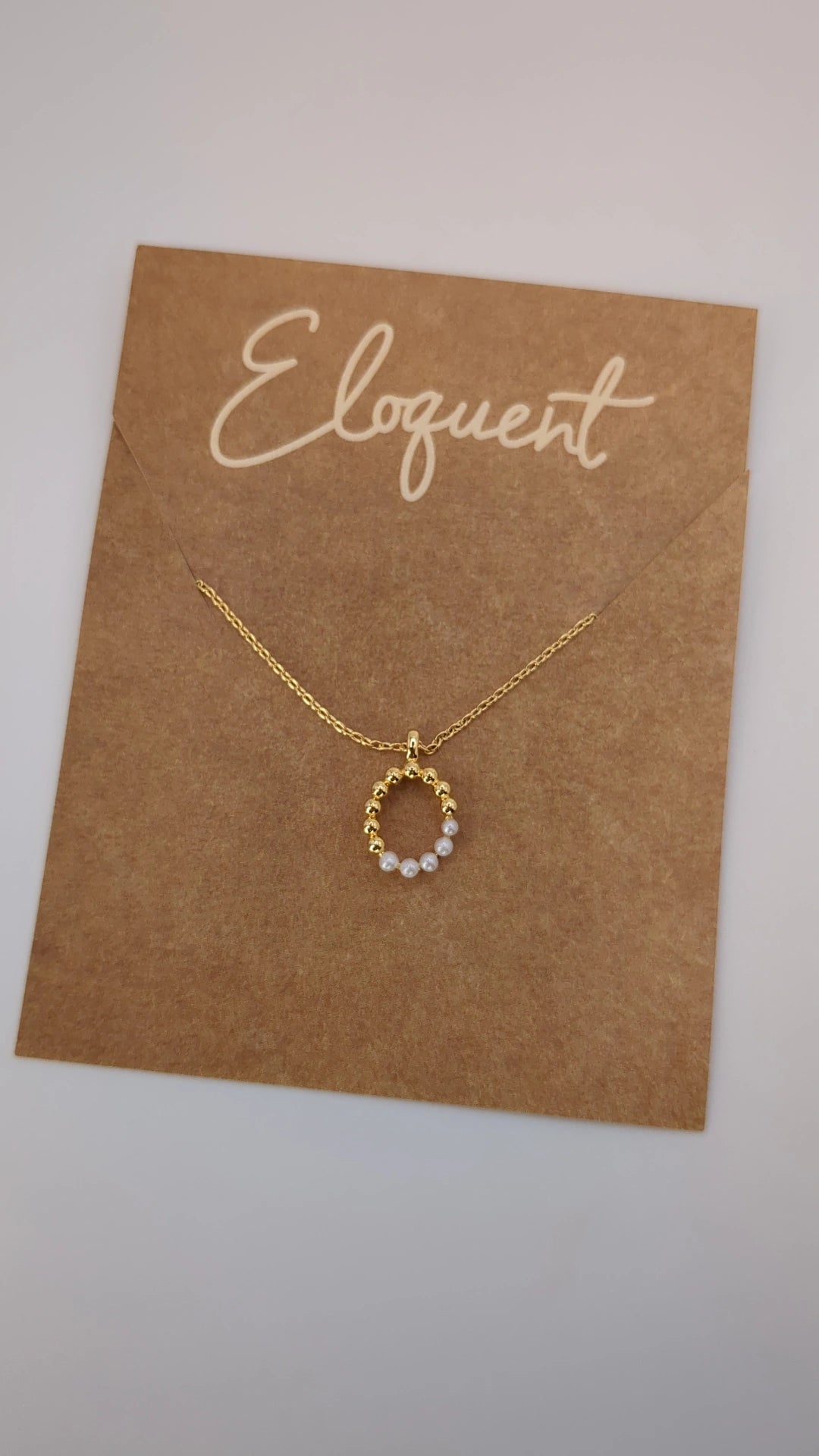 Initial Pearl Necklace