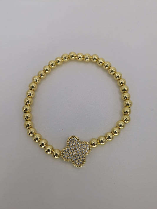 Osito Collection Gold Medium Beaded Bracelet