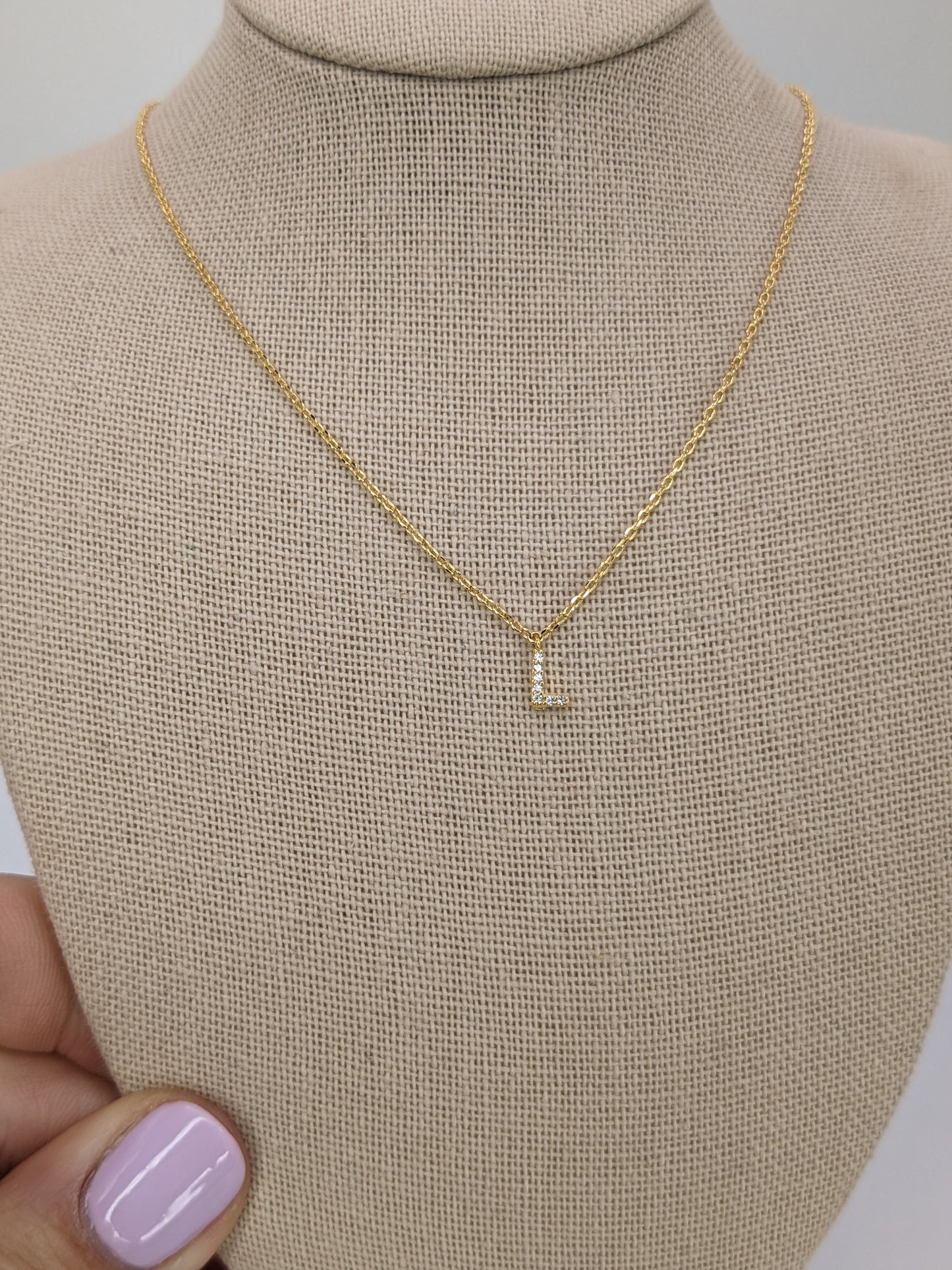 Dainty Mini Initial Necklace