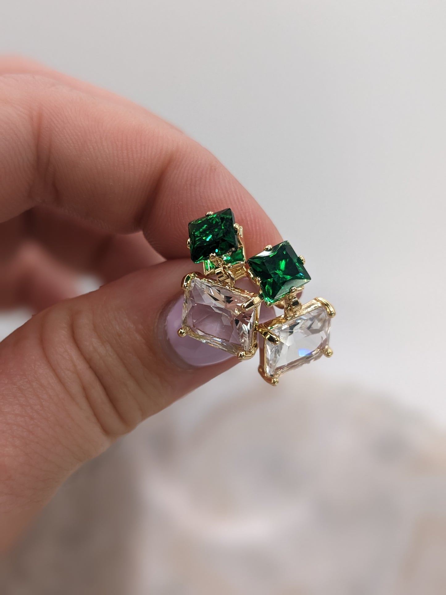 Emerald Erica Studs