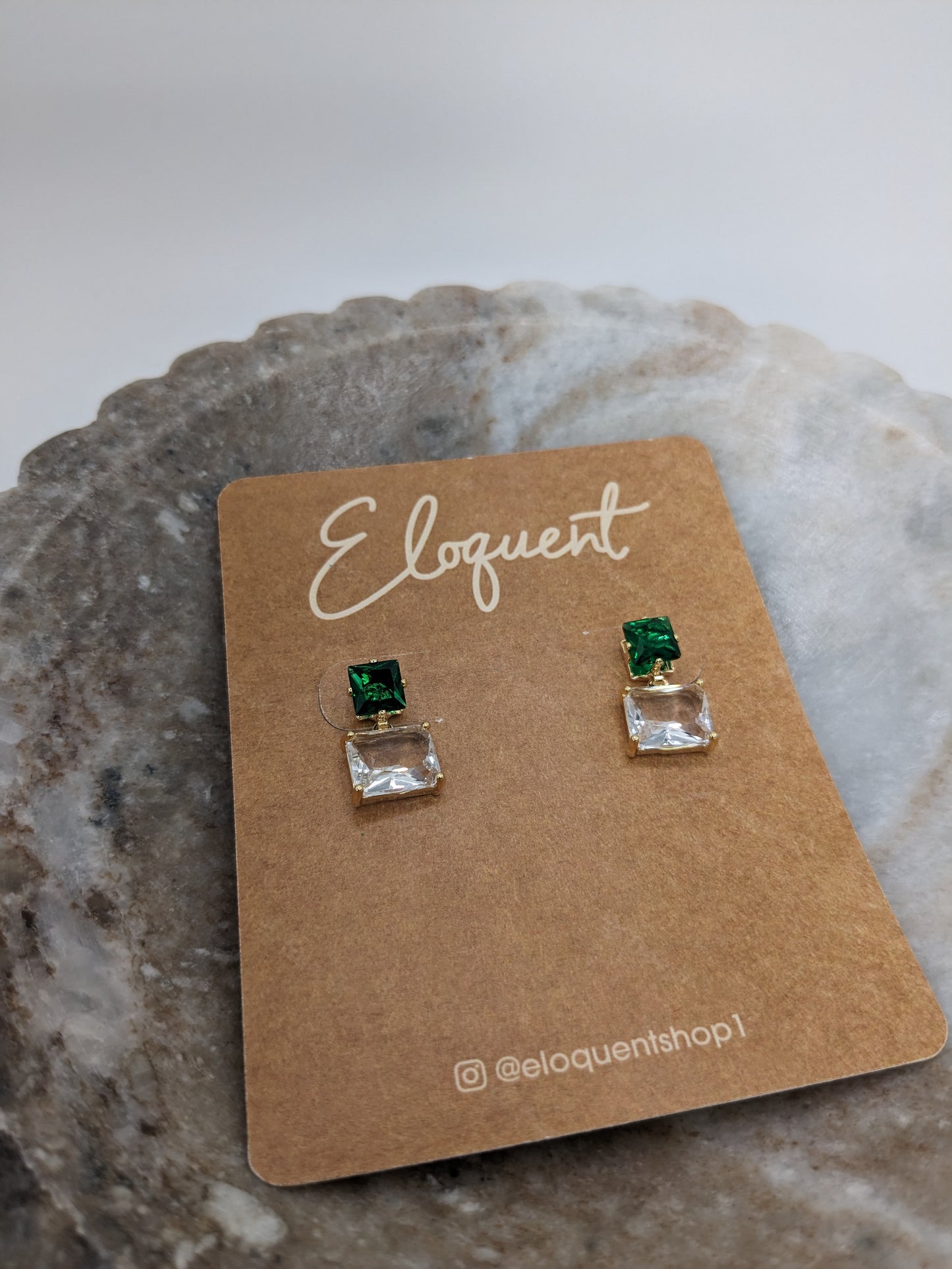 Emerald Erica Studs