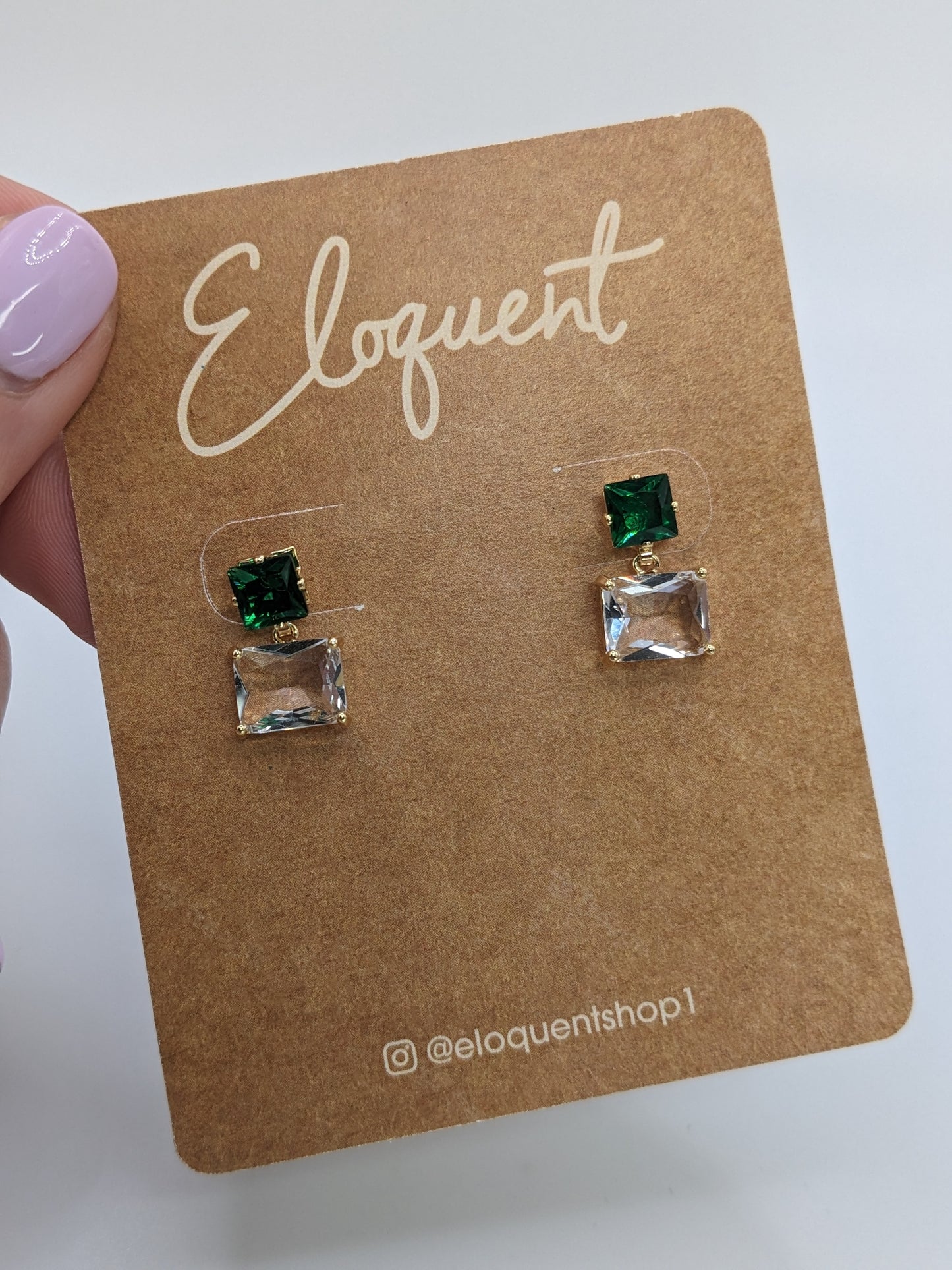 Emerald Erica Studs