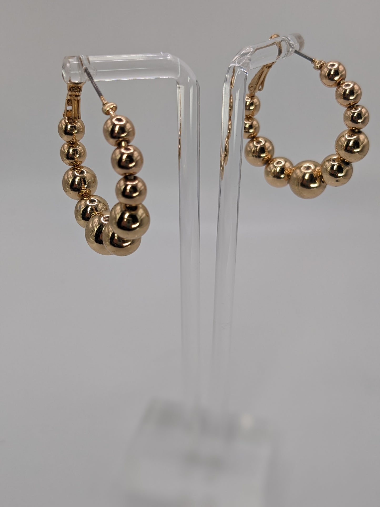 Ball Hoop Earrings