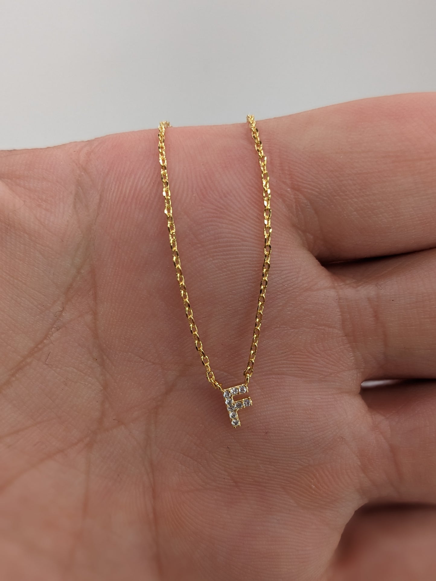 Dainty Mini Initial Necklace