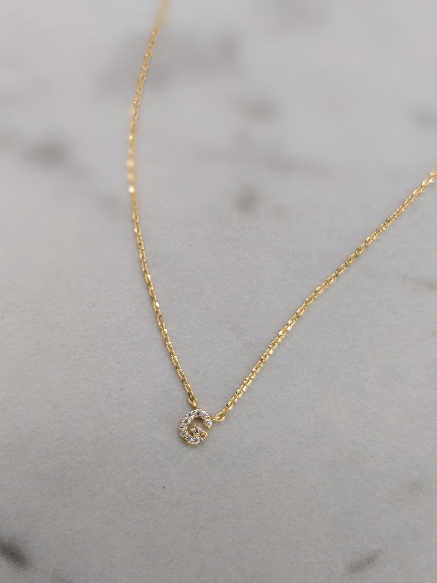 Dainty Mini Initial Necklace