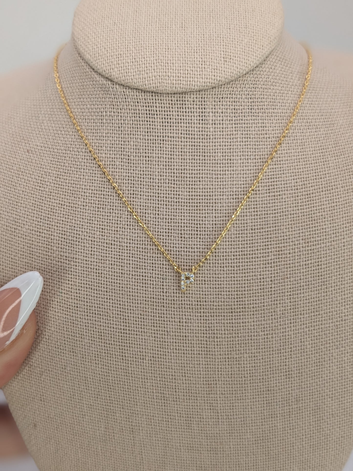 Dainty Mini Initial Necklace